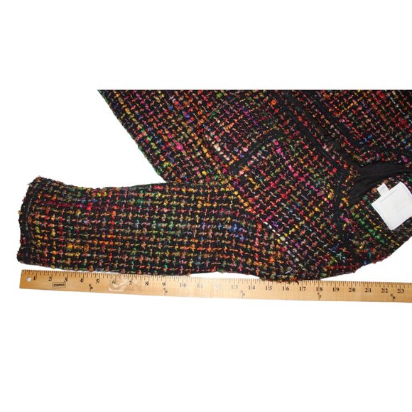 Multicolor Tweed Women's Coat - Picture 11 of 15